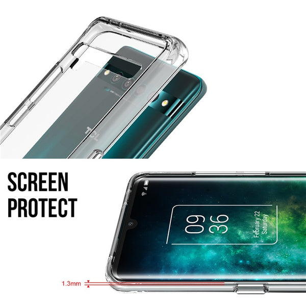 Premium Transparent Rugged Clear Shockproof SPACE Case Cover For TCL 10 Pro 6.47