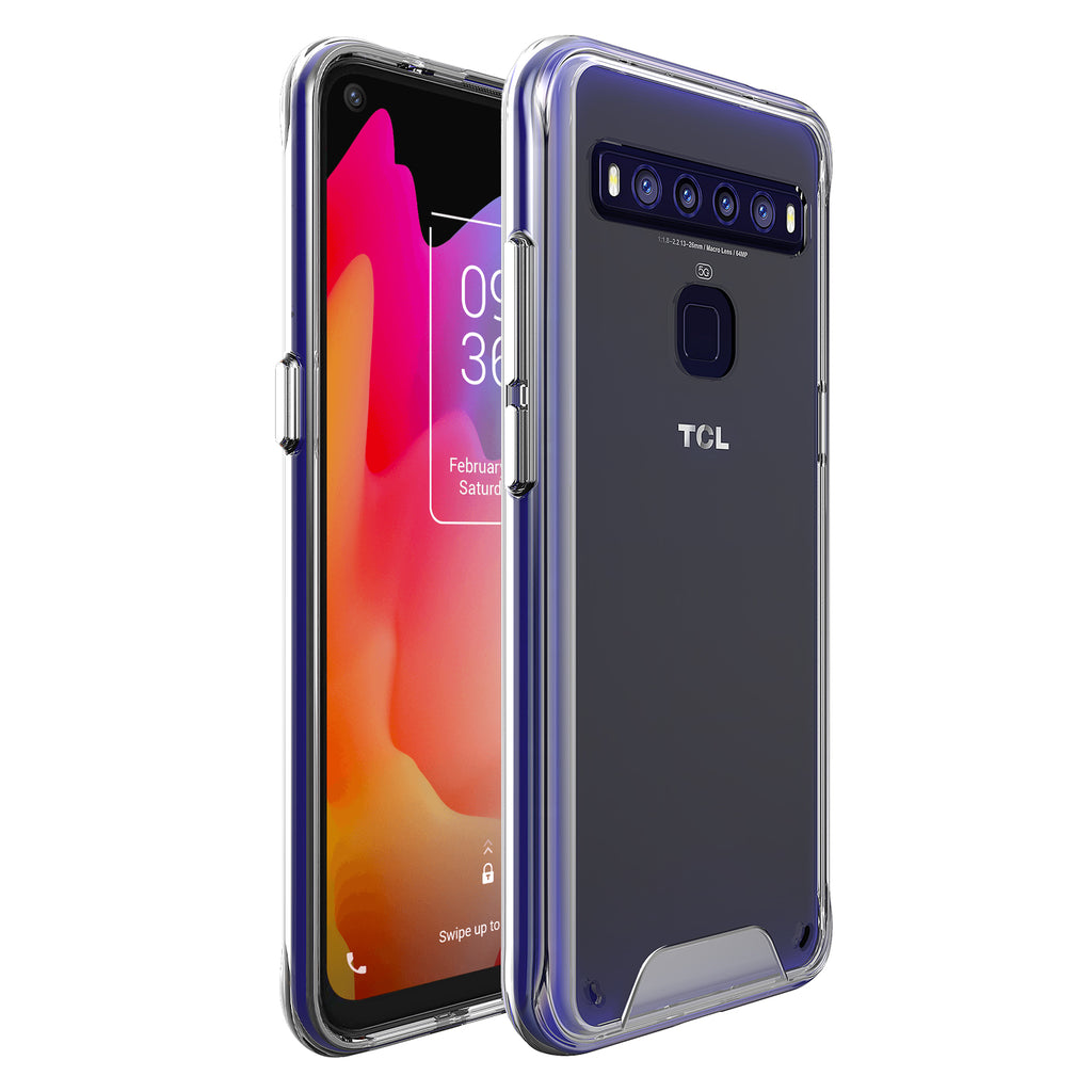 Premium Transparent Rugged Clear Shockproof SPACE Case Cover For TCL 10 Lite 6.53"