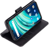 Simulate Leather Folio Wallet Flip Case 3 Card Slot w/Magnetic Clip Cover For TCL 20S(2021) 6.67"