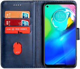 Simulate Leather Folio Wallet Flip Case 3 Card Slot w/Magnetic Clip Cover For TCL 20S(2021) 6.67"