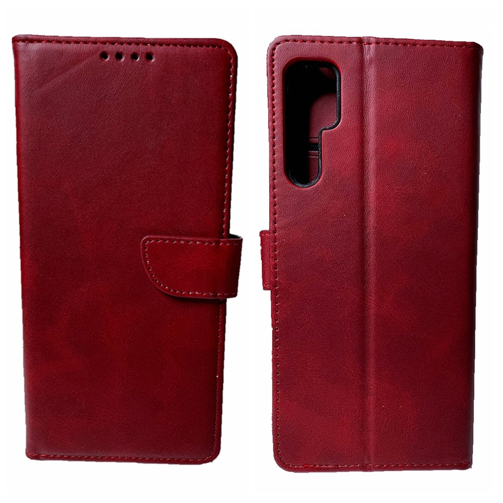 Simulate Leather Folio Wallet Flip Case 3 Card Slot w/Magnetic Clip Cover For TCL 20 Pro(2021) 6.67"