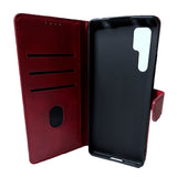 Simulate Leather Folio Wallet Flip Case 3 Card Slot w/Magnetic Clip Cover For TCL 20 Pro(2021) 6.67"