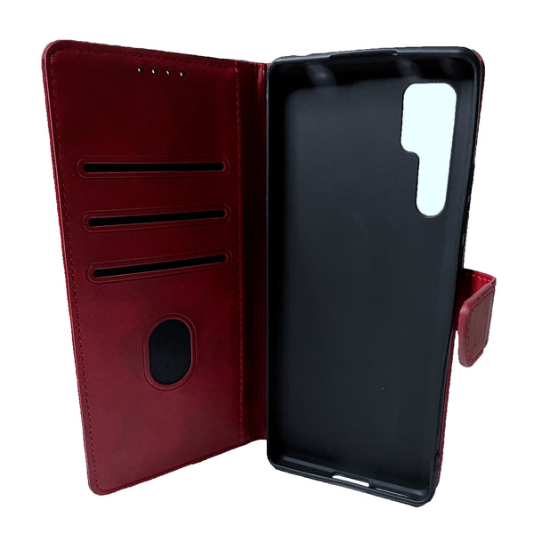 Simulate Leather Folio Wallet Flip Case 3 Card Slot w/Magnetic Clip Cover For TCL 20 Pro(2021) 6.67