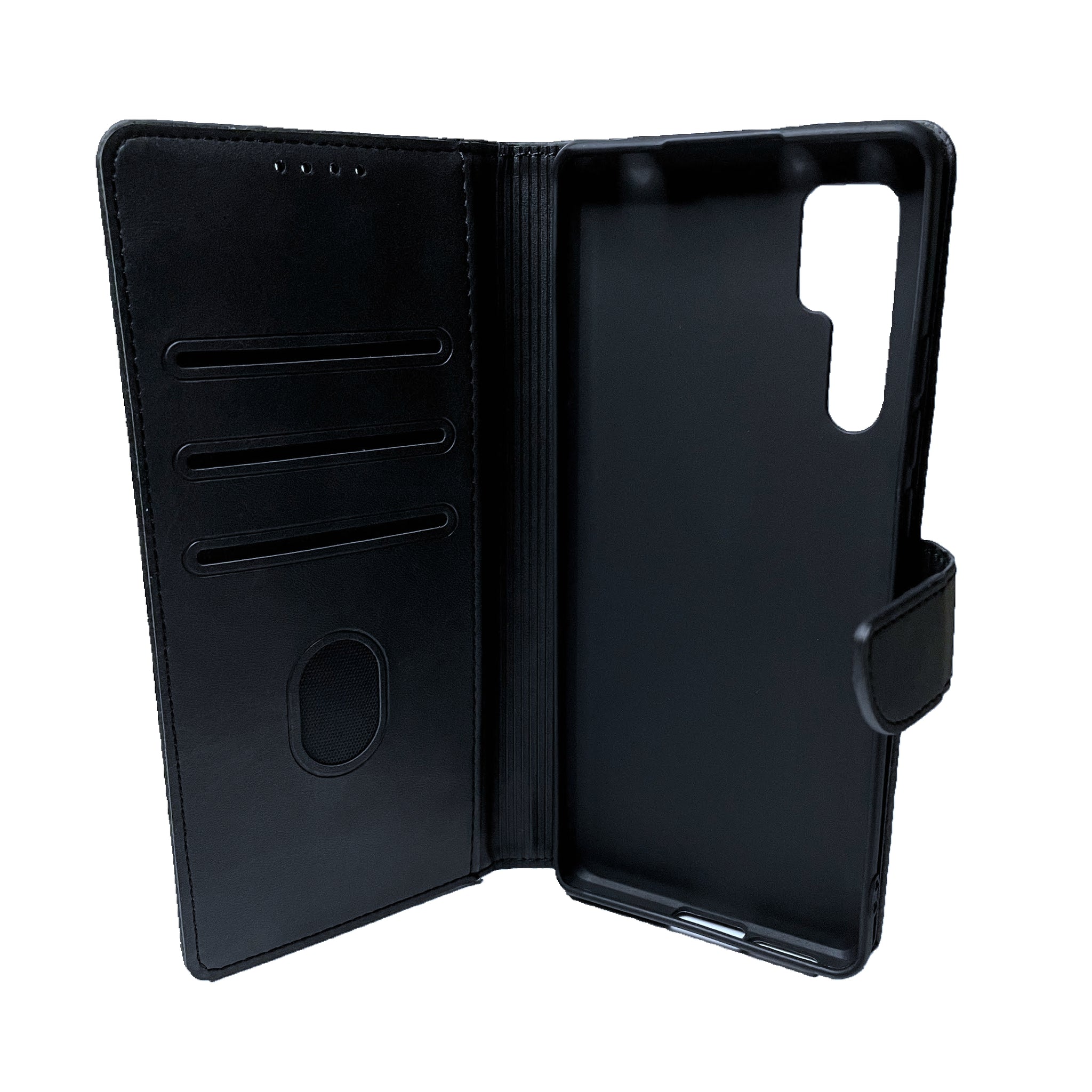 Simulate Leather Folio Wallet Flip Case 3 Card Slot w/Magnetic Clip Cover For TCL 20 Pro(2021) 6.67"