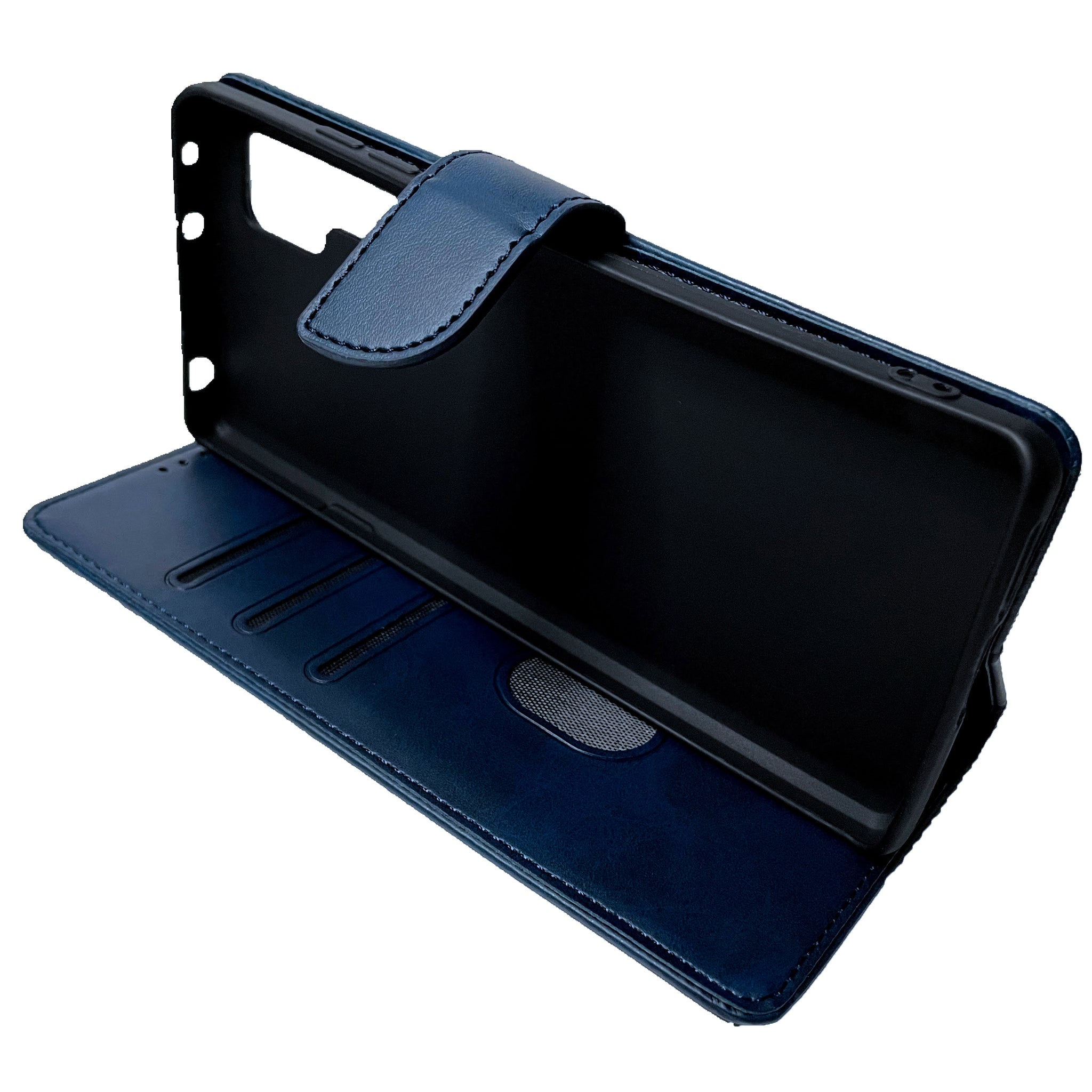 Simulate Leather Folio Wallet Flip Case 3 Card Slot w/Magnetic Clip Cover For TCL 20 Pro(2021) 6.67"