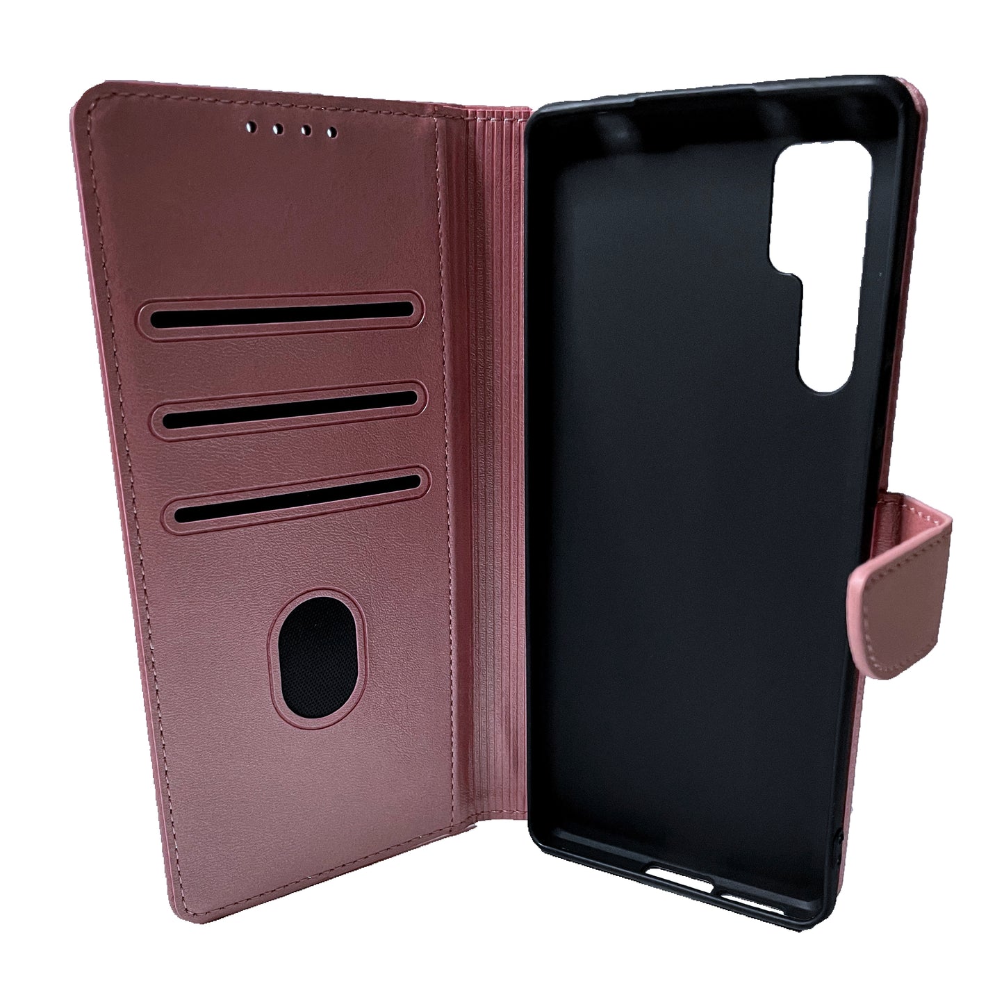Simulate Leather Folio Wallet Flip Case 3 Card Slot w/Magnetic Clip Cover For TCL 20 Pro(2021) 6.67"