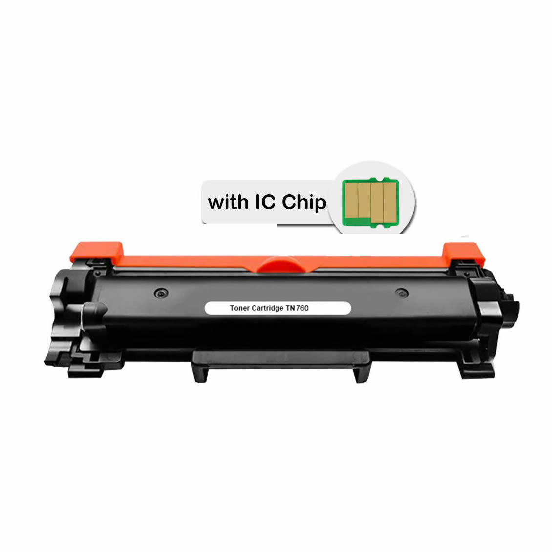 Brother TN-760 TN760 Compatible Black Toner Cartridge WITH CHIP (High Yield of TN-730 TN730)