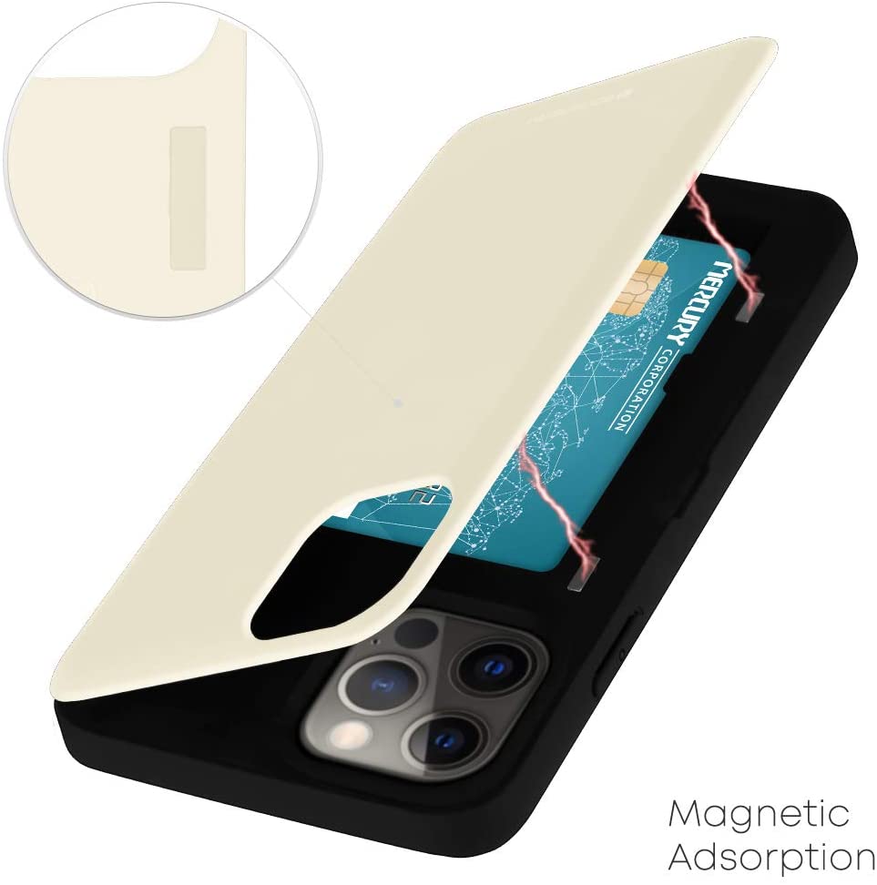 Goospery iPhone 11 Pro (5.8 inches) Wallet Case with Card Holder, Protective Dual Layer Bumper Phone Case
