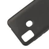 Soft Gel Rubber Matt Back TPU w/Glossy Bumper Case For ZTE Blade A7P 6.5" , Black